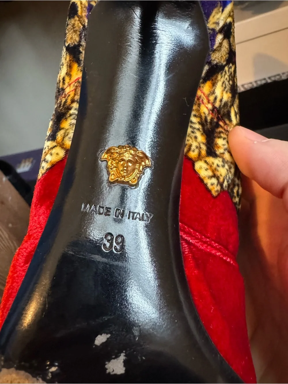 Versace St. Pillow Talk Tribute Kim Boot Velvet Baroque Ankle Bootie